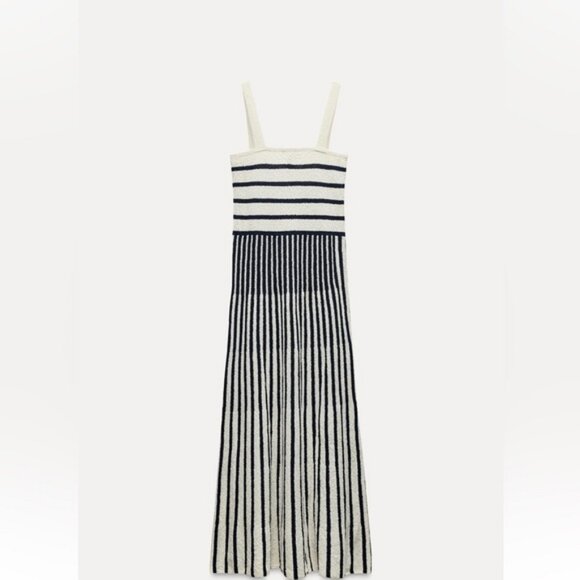 ZARA CUTWORK MIDI DRESS - Picture 5 of 7